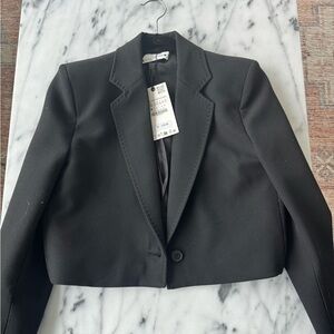 Zara cropped blazer